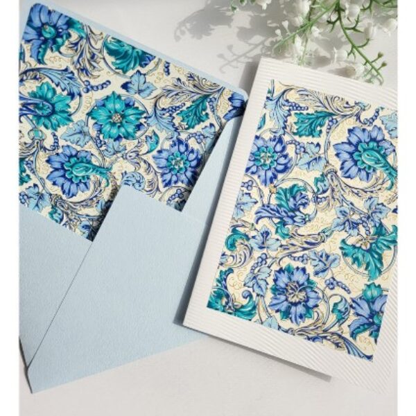 Blue Flora Card