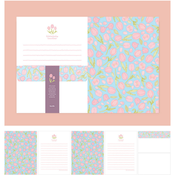 Urban Flower Letter (Blue)