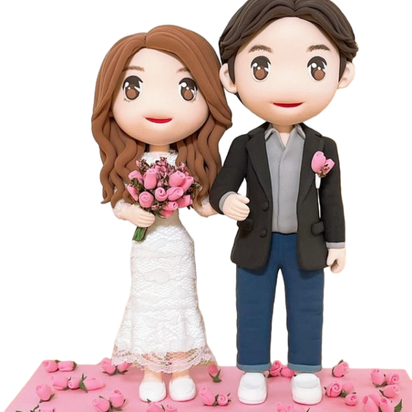 Cartoon-style clay figures