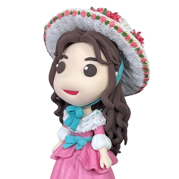 Cute face clay figures