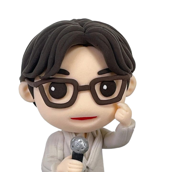 Cute face clay figures