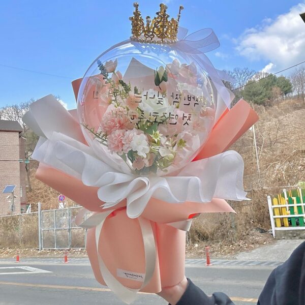 Flower Balloon – Peach Pink